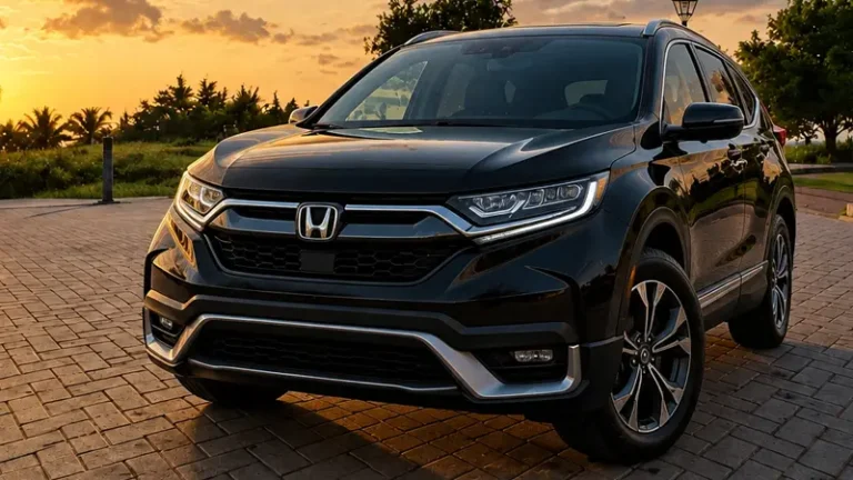 Vehículo Honda CR-V en estacionamiento de Playa en Punta Cana